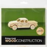 3D Wood Construction: Pick Up Truck