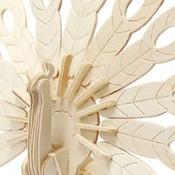 3D Wood Construction: Peacock