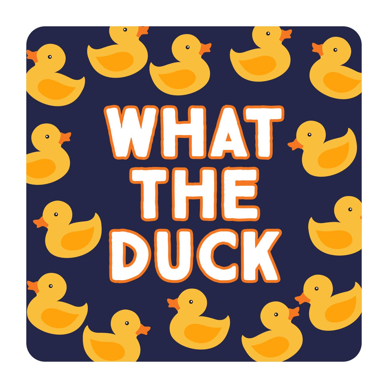 What The Duck Men's Socks And Coaster Bundle