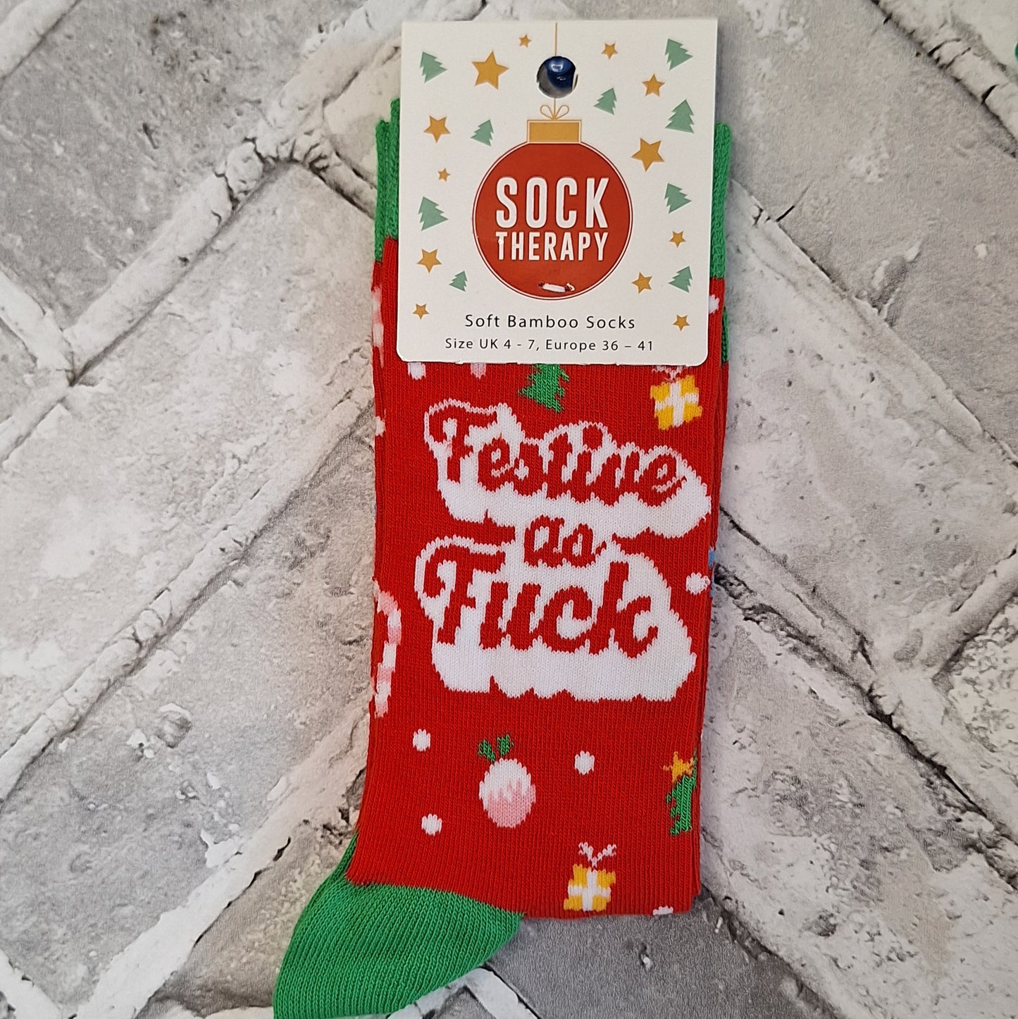 Festive as F*** - Women's Bamboo Socks