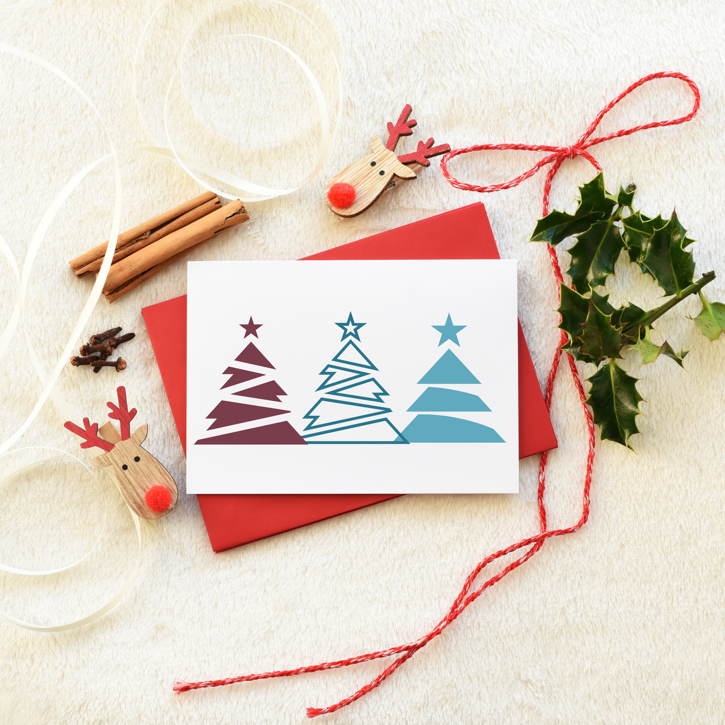 Colour Block Trees 3 Pack