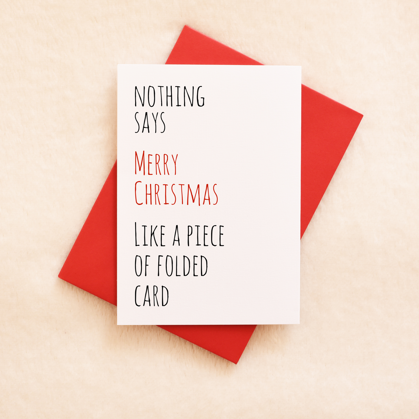 A Piece of Folded Card