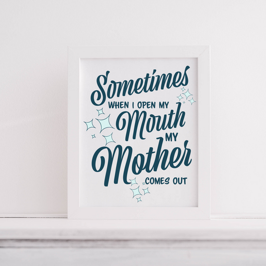 When I Open My Mouth