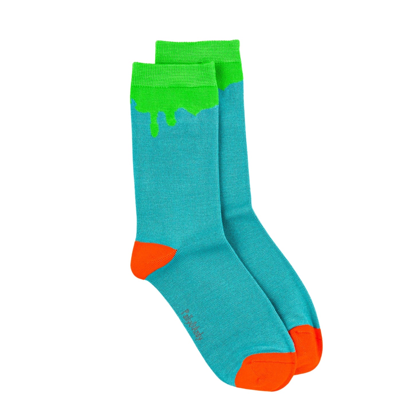 Soft Top - Bamboo Paint Drip Green Seamless Sock