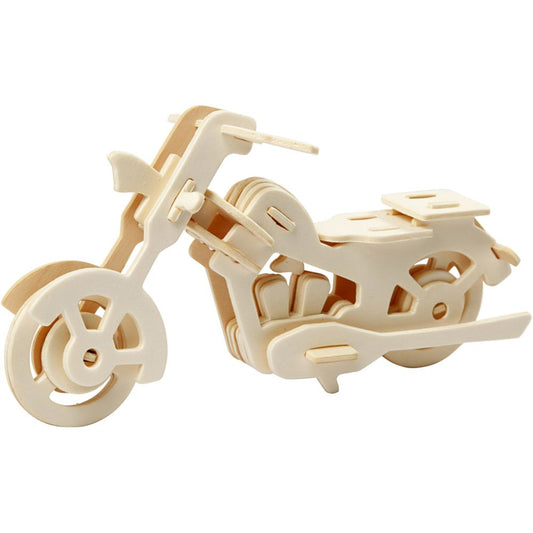 3D Wood Construction: Motorbike