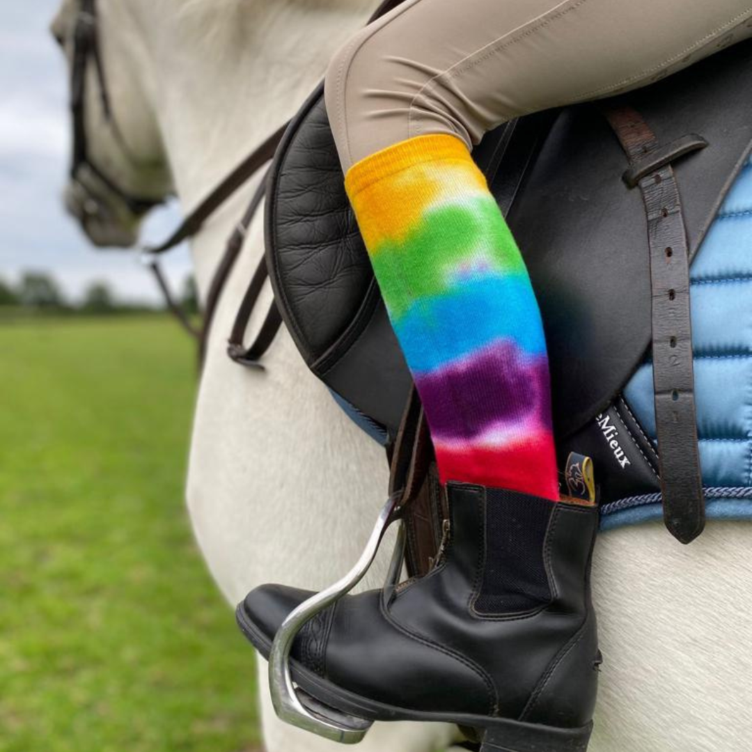 Knee High Tie Dye Bamboo Sock (seamless toe)