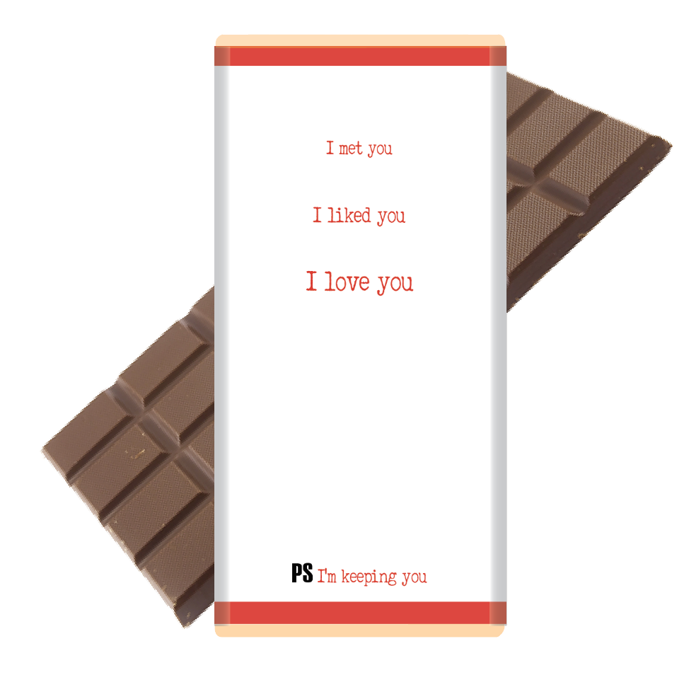 I met you - I liked you - I love you - PS I'm keeping you