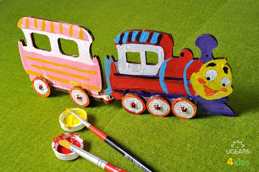 Locomotive - Colouring 3D Puzzle