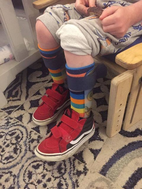 Knee High Rainbow Stripe Bamboo Sock (seamless toe)