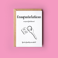 Congratulations on Your First Home