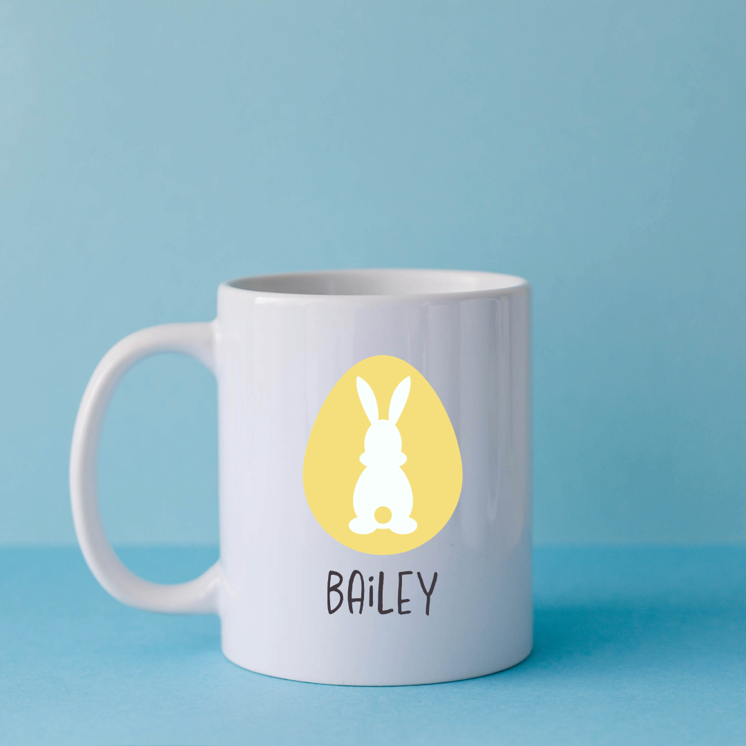 Personalised Easter mug with Easter Egg
