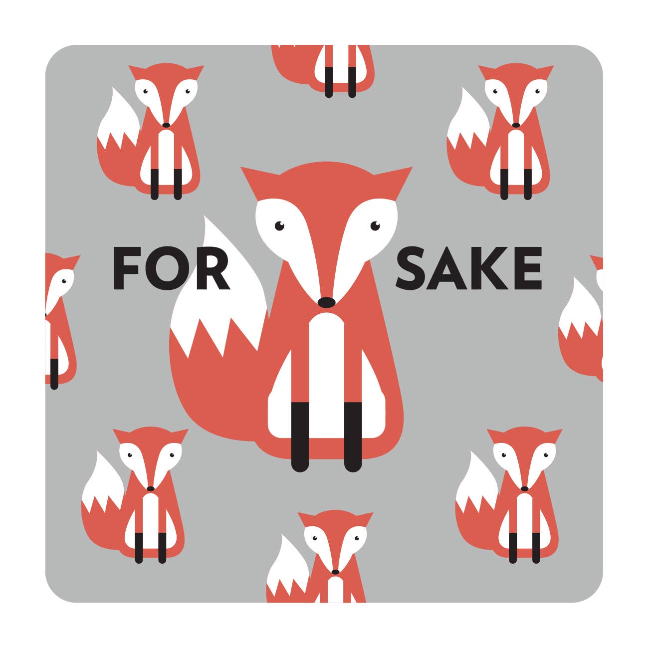 For Fox Sake Women's Socks and Coaster Bundle