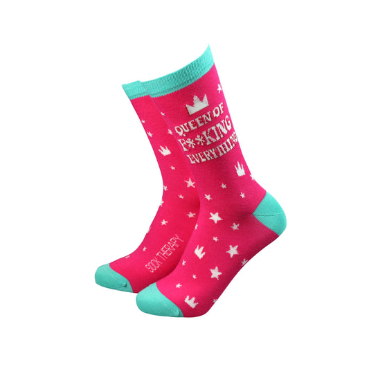 Queen of F**king Everything - Women's Bamboo Socks