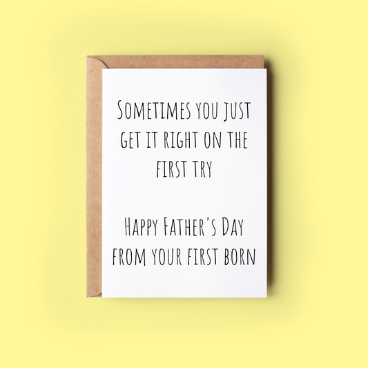 Get it right on the first try