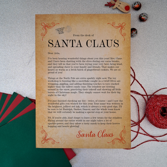 Personalised Santa Letter