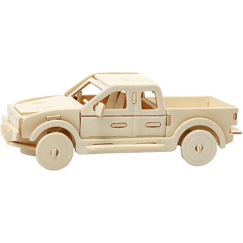 3D Wood Construction: Pick Up Truck