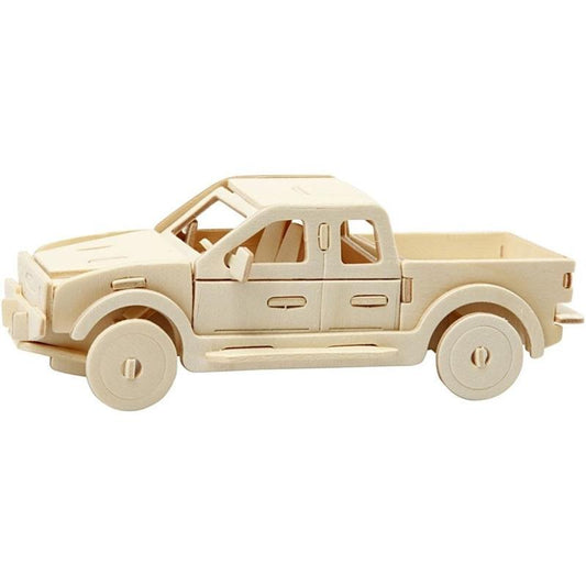 3D Wood Construction: Pick Up Truck