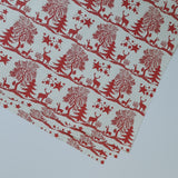 Recycled gift wrap sheet - Winter Wonderland
