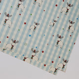 Recycled gift wrap sheet - Blue