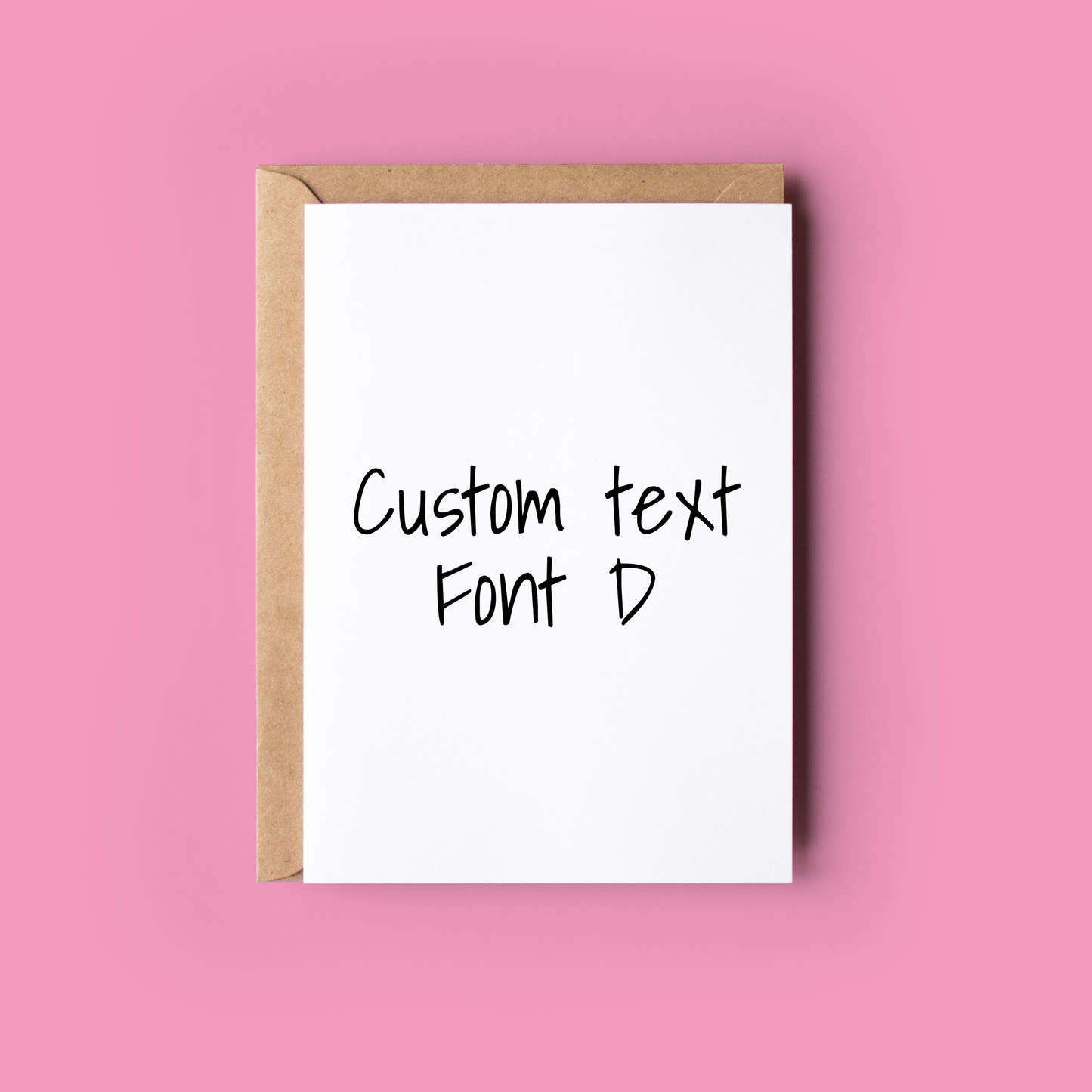 Custom Text Card
