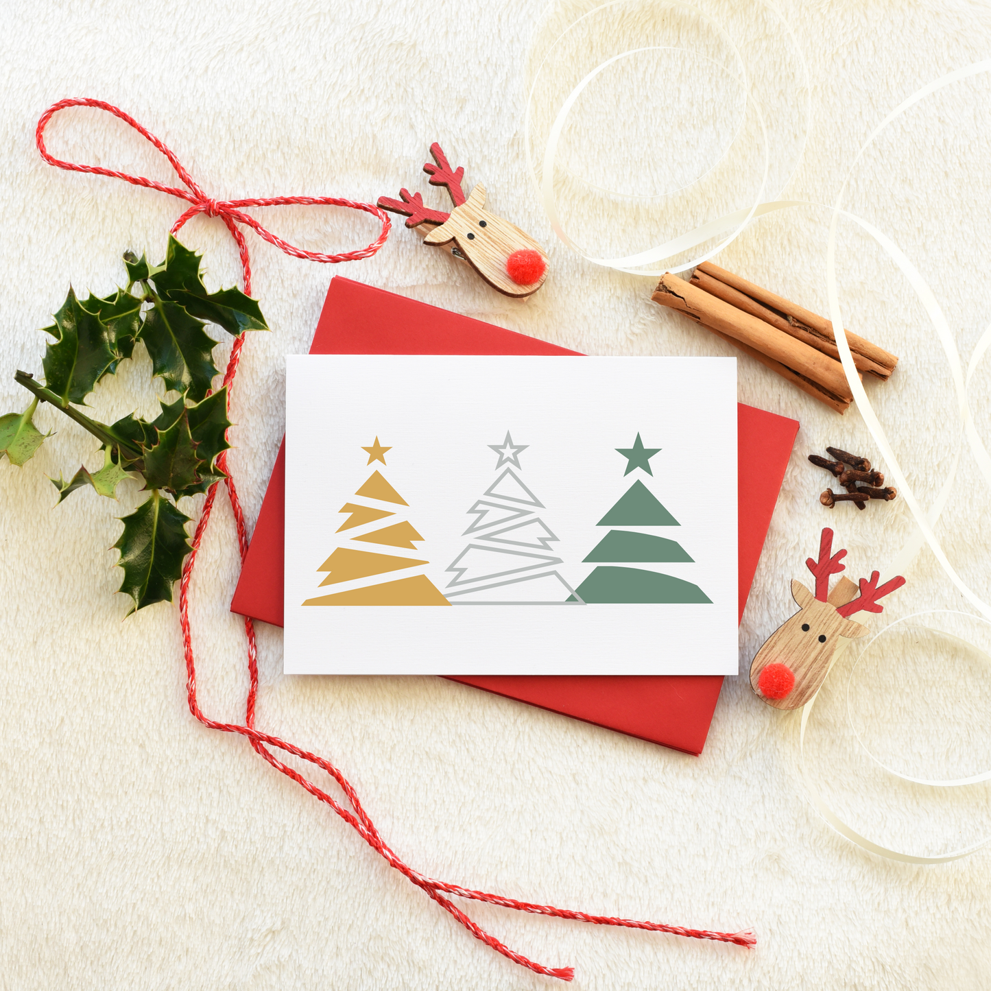 Colour Block Trees 3 Pack