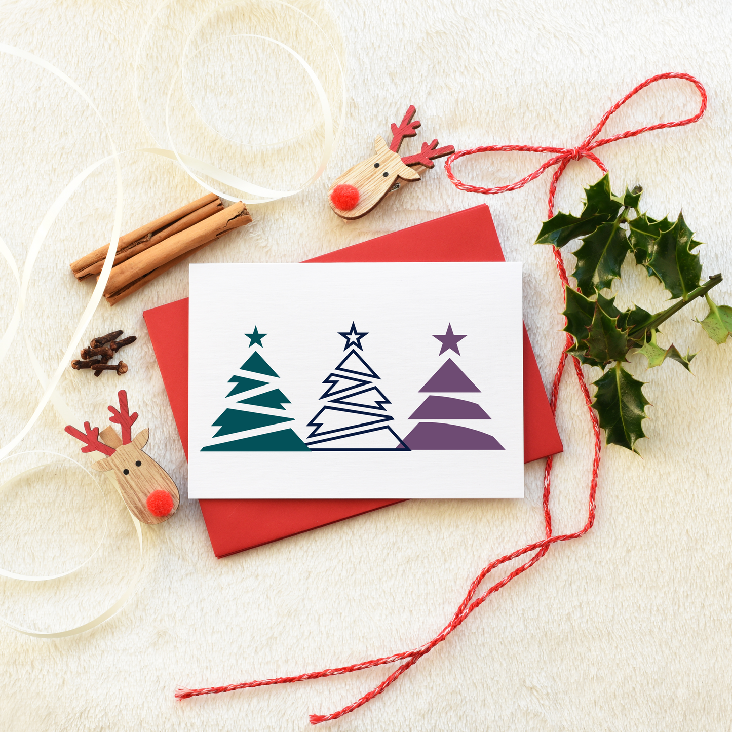 Colour Block Trees 3 Pack