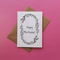 Happy Birthday - Plantable Seed Card