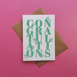 Congratulations - Plantable Seed Card