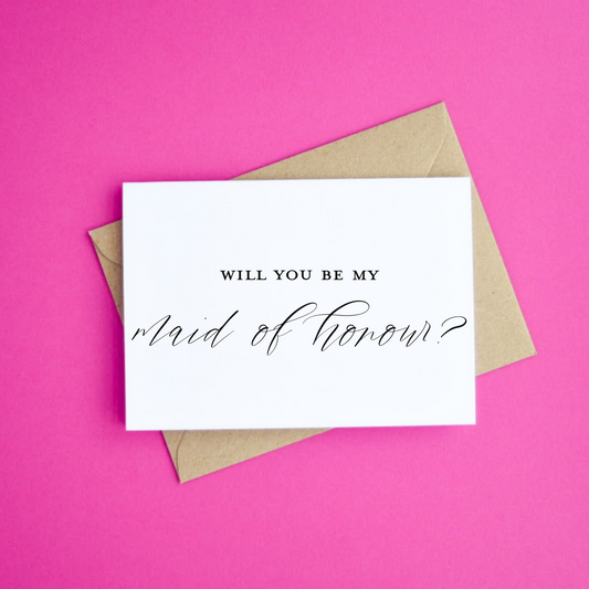 Will You Be My Maid Of Honour?