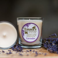 Lavender Boxed Glass Tumbler Candle