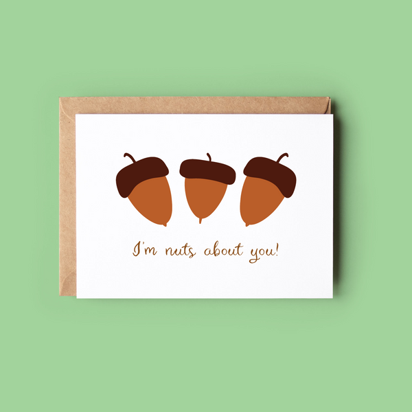 Nuts About You Wonky Cards