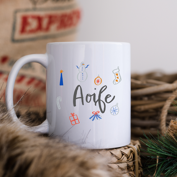 Personalised Christmas mug