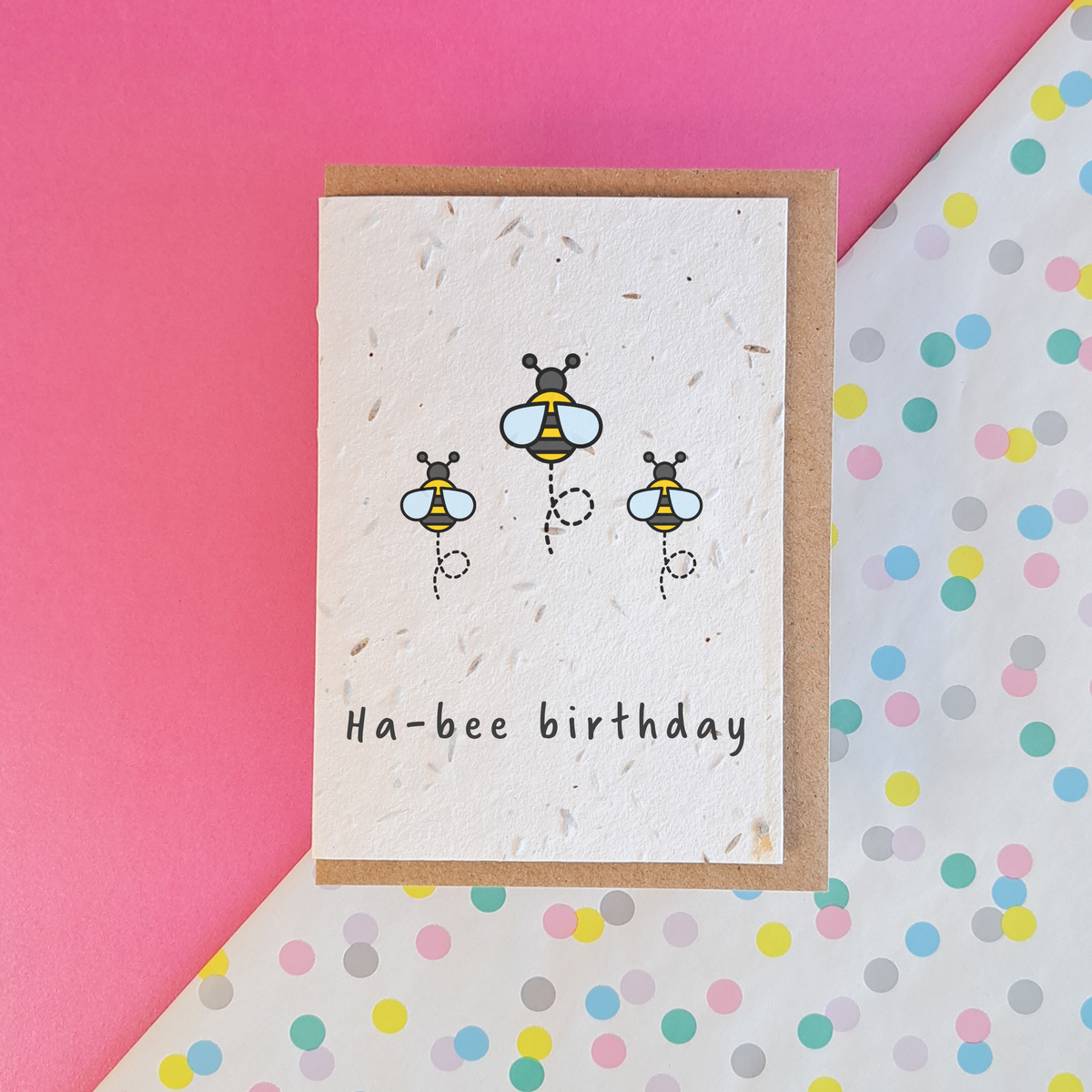 Plantable - Ha-Bee Birthday – Wonky Cards