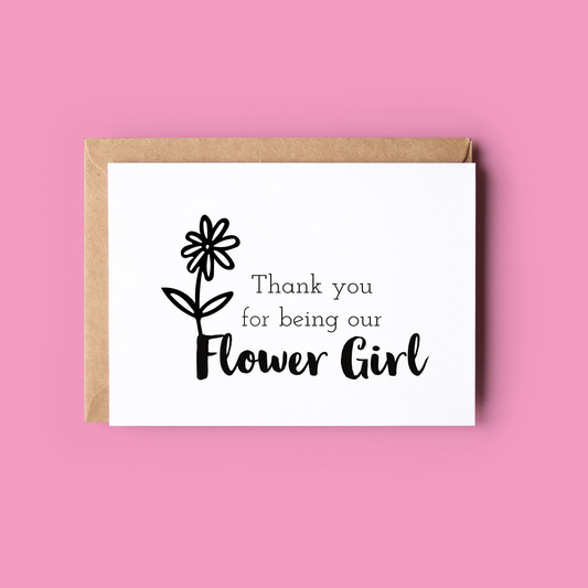 Thank You For Being Our Flower Girl